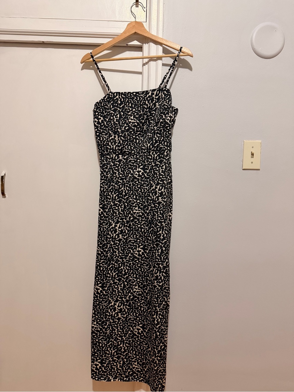 a new day Black and White Spaghetti Strap Maxi Dress